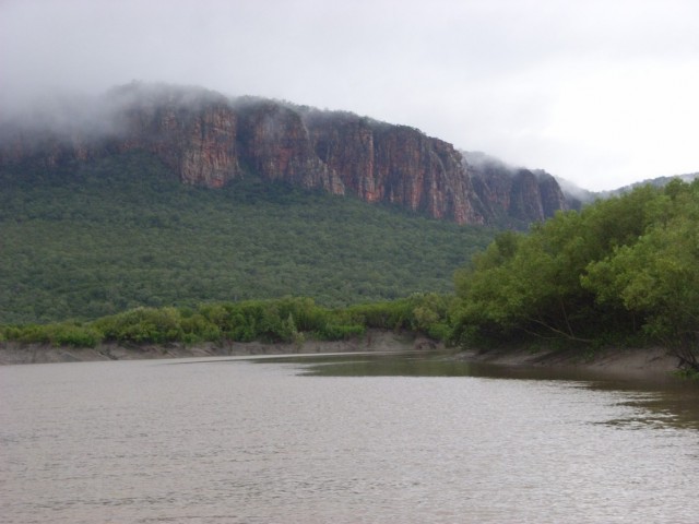 Bluff in the middle of nowhere